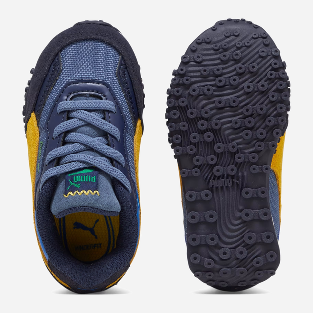 Дитячі кросівки для хлопчика Puma 394725-03 23 Темно-синій/Жовтий (4099683211250) - зображення 3