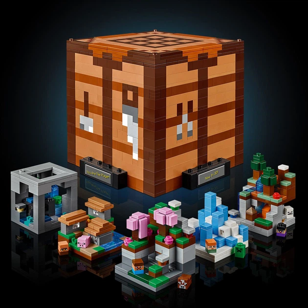 Конструктор LEGO Minecraft Верстак 1195 деталей (21265) – игрушки