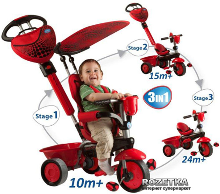 Велосипед Smart Trike Zoo 3 в 1 Красное солнышко (1573500) – фото ...