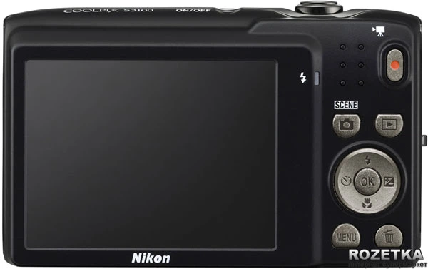 Фотоапарат Nikon Coolpix S3100 Blue купити на ROZETKA | Чудова