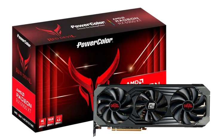 Видеокарта PowerColor AMD Radeon RX 6900 XT 16Gb Red Devil GDDR6 Б
