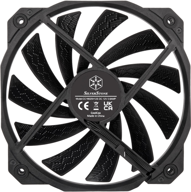 Wentylator Silverstone Shark Force 160 Black (4710679814643) - obraz 3