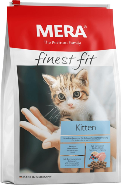 Сухий корм для котів Mera Finest Fit Kitten зі свіжим м'ясом птиці та лісовими ягодами 10 кг (4025877336454) - зображення 1