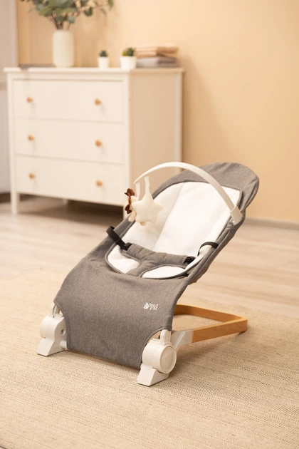 Дитяче крісло шезлонг Caretero Pine Grey TERO-80611 (5908310397870) - зображення 9