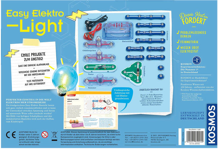 Zestaw doświadczalny Kosmos Easy Elektro Light (4002051620530) - obraz 2