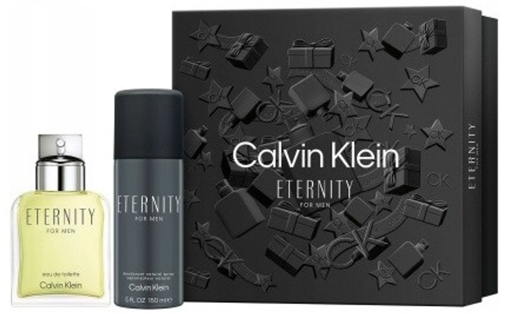 Набір для чоловіків Calvin Klein Eternity For Men Туалетна вода 100 мл + Дезодорант 150 мл (3616303455095) - зображення 1