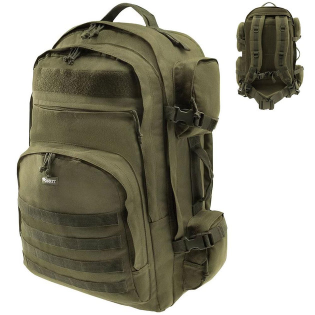 Рюкзак 65л Texar Grizzly с креплением Molle олива размер 60х30х35 см - изображение 1