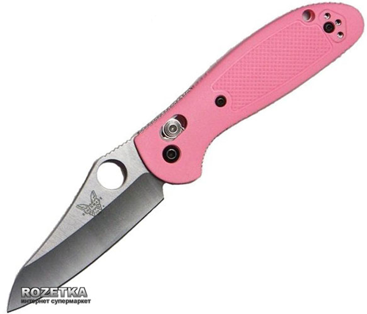 Кишеньковий ніж Benchmade Pardue Mini Griptillian Pink (555HG-PNK) - зображення 1