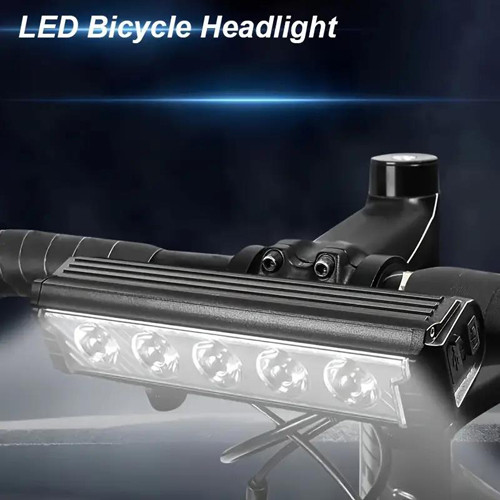Велосипедний фонарь мощный FY-339B-5LED(white+yellow), Waterproof, Li-Ion акум., ЗУ Type-C - Фото 3 Велосипедний фонарь мощный FY-339B-5LED(white+yellow), Waterproof, Li-Ion акум., ЗУ Type-C - изображение 3