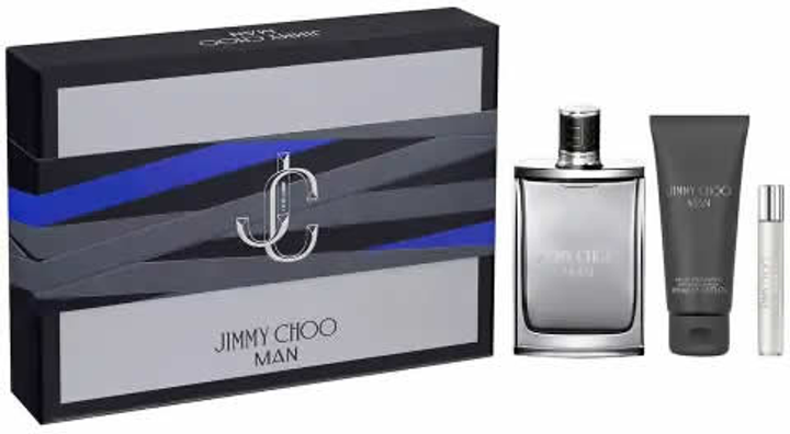 Набір для чоловіків Jimmy Choo Man Туалетна вода 100 мл + Мініатюра Туалетна вода 7.5 мл + Гель для душу 100 мл (3386460146104) - зображення 1