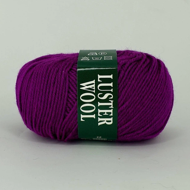 Пряжа шерстяная Vita Luster Wool 50 3372 фиолет - изображение 2