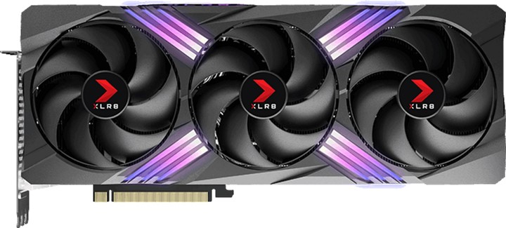 Відеокарта PNY PCI-Ex GeForce RTX 4080 Super 16GB OC XLR8 GAMING VERTO EPIC-X RGB GDDR6X (256bit) (2595/23000) (HDMI, 3 x DisplayPort) (VCG4080S16TFXXPB1-O) - зображення 1