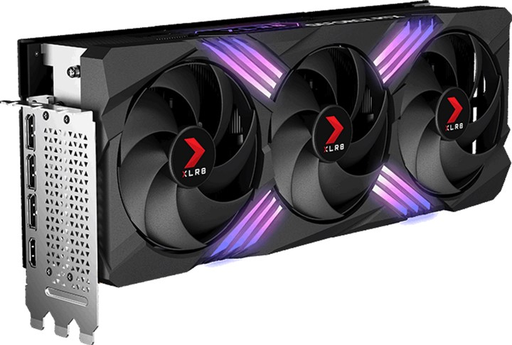 Відеокарта PNY PCI-Ex GeForce RTX 4080 Super 16GB OC XLR8 GAMING VERTO EPIC-X RGB GDDR6X (256bit) (2595/23000) (HDMI, 3 x DisplayPort) (VCG4080S16TFXXPB1-O) - зображення 2