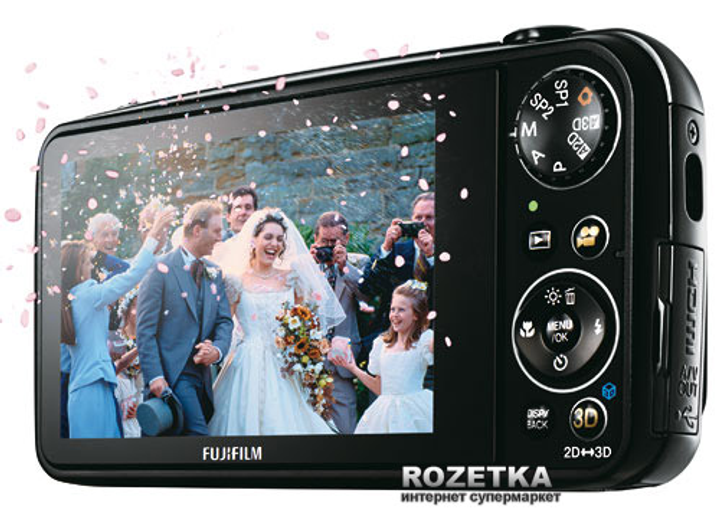 Фотоаппарат Fujifilm FinePix Real 3D W3 Black купить на ROZETKA | Отличная  цена на Фотоаппарат Fujifilm FinePix Real 3D W3 Black с обзорами и отзывами  покупателей