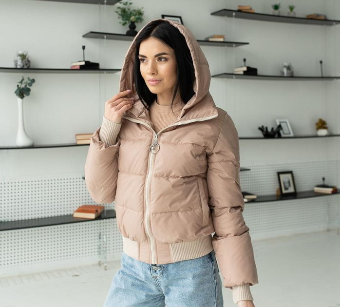 Женская куртка демисезонная UF-Fashion UF-33 40 розовое золото 