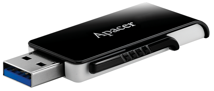 Флеш-накопичувач Apacer AH350 128 ГБ USB 3.2 чорний - Фото 1 Флеш-накопичувач Apacer AH350 128 ГБ USB 3.2 чорний - изображение 1