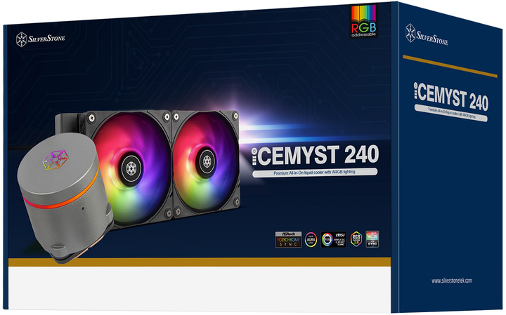 Система рідинного охолодження SilverStone IceMyst SST-IM240-ARGB Black (4710679816715) - зображення 15