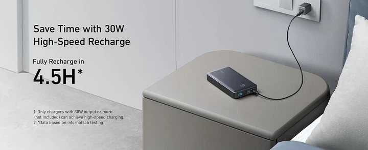 Повербанк Anker 537 Power Bank (PowerCore 24K for Laptop) 24 000