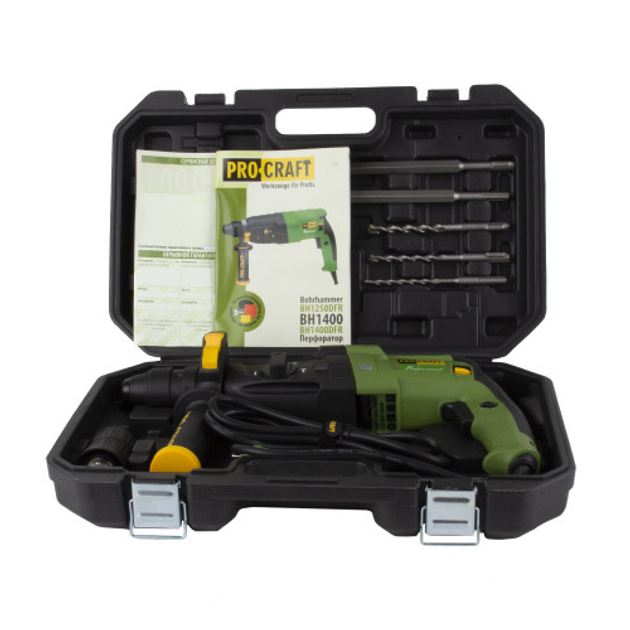 Перфоратор електричний ProCraft BH-1400 ДФР прямий - изображение 2