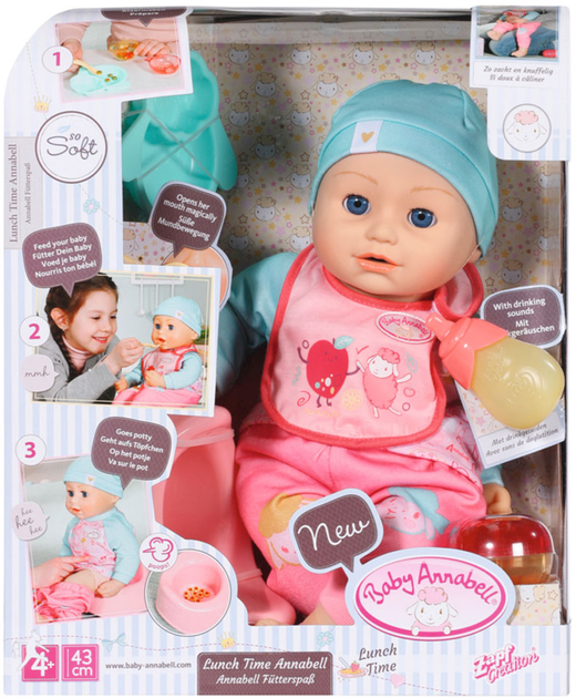 Інтерактивна лялька Baby Annabell - Ланч крихітки Анабель 43 см (4001167702987) - зображення 1