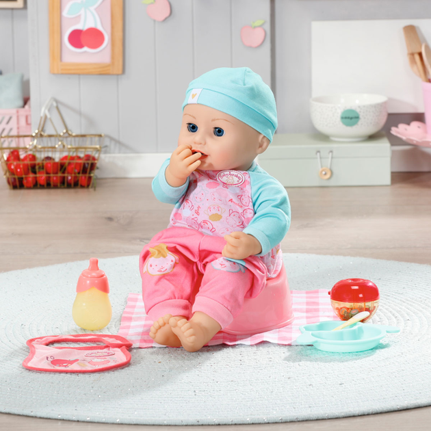 Interaktywna lalka Baby Annabell - Lunch Baby Annabelle 43 cm (4001167702987) - obraz 10