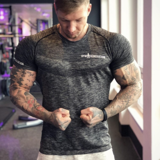 Футболка компрессионная мужская Gym Generation 2XL Muscular Giants серый - изображение 7