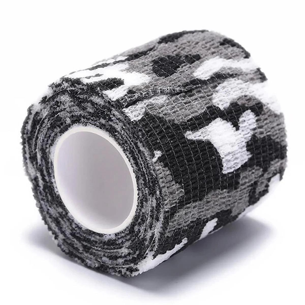 Маскувальна камуфляжна стрічка для зброї (City Camo) Тейп Tape 5см x 4,50м - зображення 1