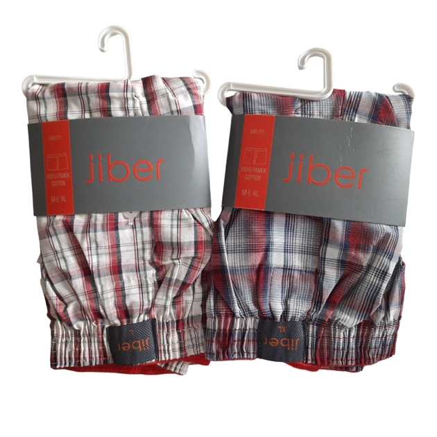 Трусы шорты 100% хлопок Jiber 271 XL Красный - Фото 3 Трусы шорты 100% хлопок Jiber 271 XL Красный - изображение 3