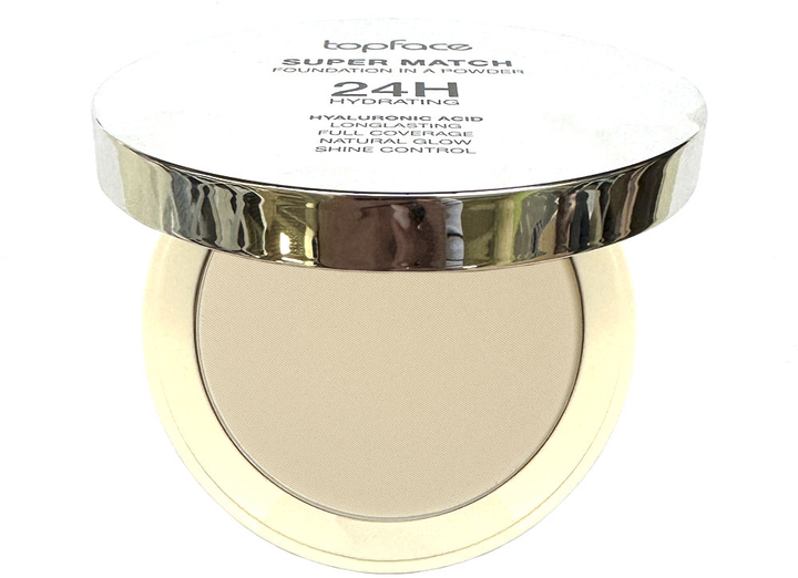 Акція на Пудра компактна TopFace Super Match Foundation 02 Light Cream 10 г від Rozetka