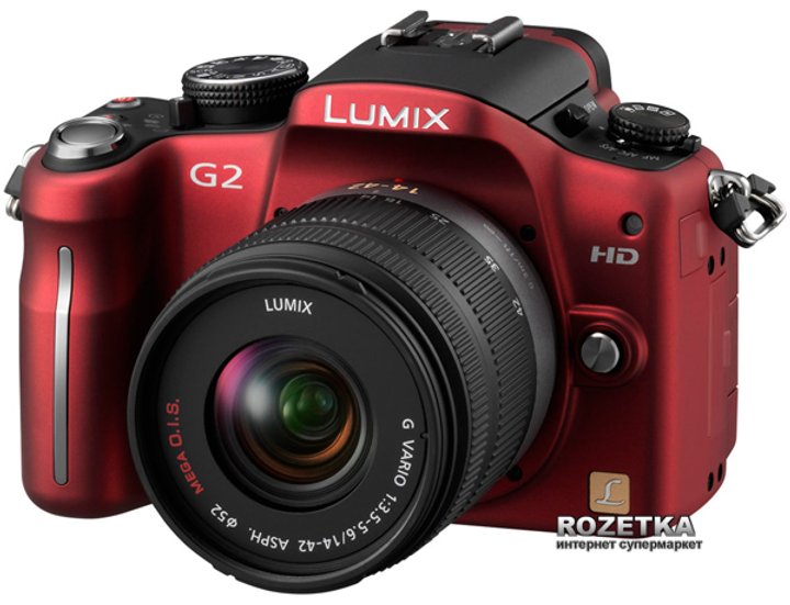 【美品】Panasonic LUMIX DMC-G2 ボディ Фотоаппарат Panasonic Lumix DMC-G2 14-42mm Kit Red купить на