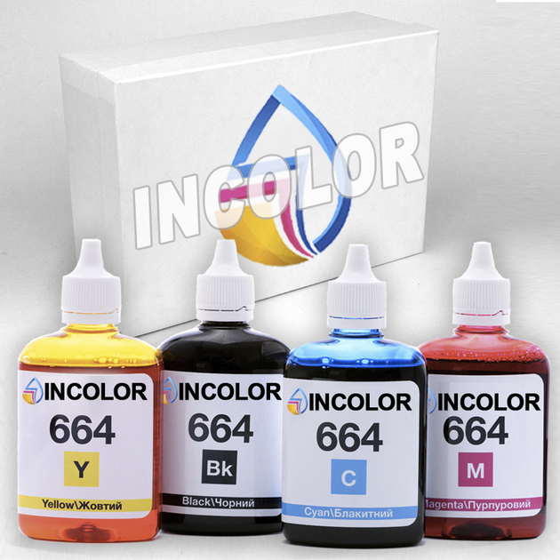Чернила для Epson L3070 (4 x 100 мл) BK/C/M/Y - Комплект чернил InColor ...