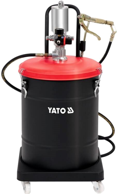 Мастильний апарат пневматичний YATO бак- 45 л, тиск- 0.8 MPa, вихід. тиск- 300-400 Bar, шланг- 4 м (YT-07069) від Rozetka на платформі USKIDKA Акція на Мастильний апарат пневматичний YATO бак- 45 л, тиск- 0.8 MPa, вихід. тиск- 300-400 Bar, шланг- 4 м (YT-07069) від Rozetka