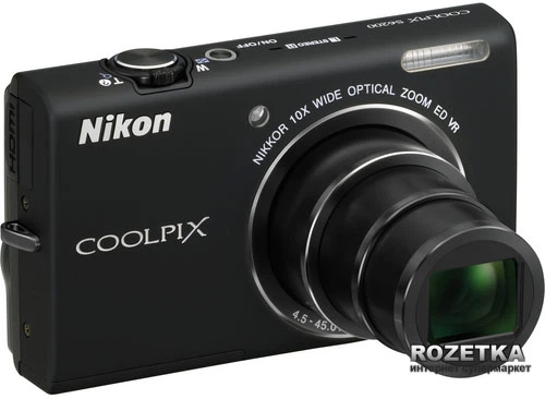 Фотоаппарат Nikon Coolpix S6200 Black купить на ROZETKA | Отличная