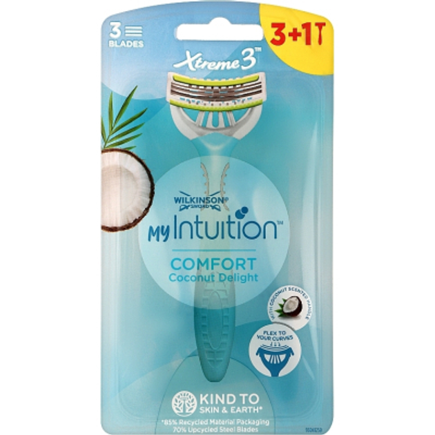 Бритва Wilkinson Sword Xtreme 3 Comfort Coconut Delight 3+1 шт. (4027800319626) - зображення 1