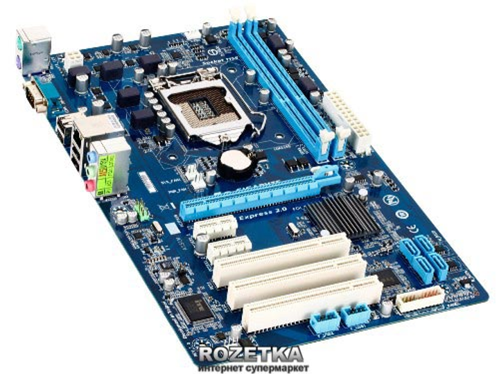 Материнская плата Gigabyte GA-P61-S3-B3 (s1155, Intel H61, PCI-Ex16 ...