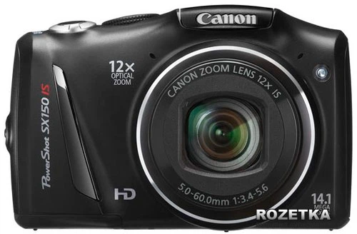 Фотоаппарат Canon PowerShot SX150 IS Black купить на ROZETKA