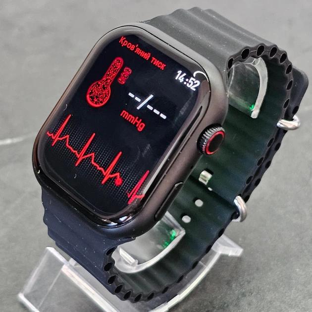 Смарт-годинник Smart Watch 9 W&O X9 Pro Amoled+IP67 45mm укр меню з функцією дзвінка чорні - зображення 11