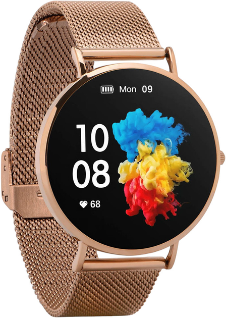 Smartwatch Garett Verona Złoty-stalowy (5904238484494) - obraz 3