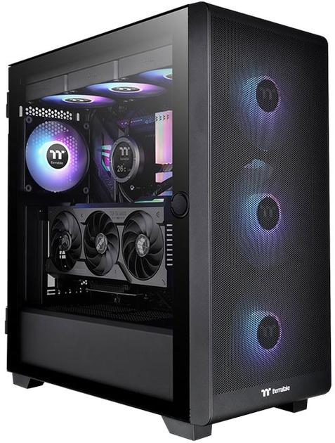 Obudowa Thermaltake S250 TG ARGB Black (CA-1Y6-00M1WN-00) - obraz 1