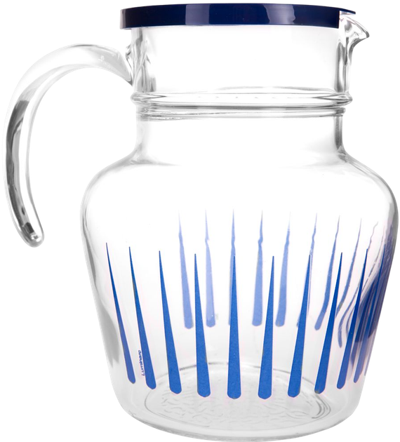 Zestaw 6 szklanek z dzbankiem Luminarc Florero Lance Blue 1.4 l (0883314734867) - obraz 3