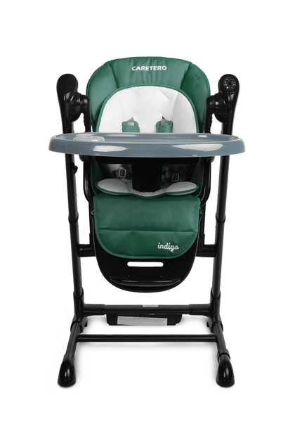 Стільчик для годування + гойдалка Caretero Indigo Black Green TERO-7651 (5908310397160) - зображення 6