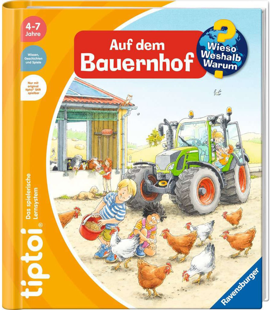 Дитяча книжка Ravensburger Tiptoi Чому? Чому? Чому? На фермі (9783473492268) - зображення 1