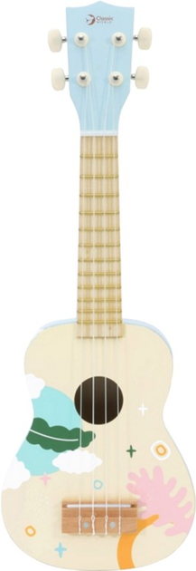 Drewniana gitara Classic World Ukulele Niebieska (6927049045608) - obraz 3