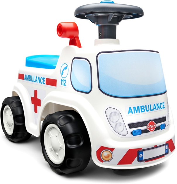 Jezdzik Falk Samochod ambulans z klaksonem (3016200007012) - obraz 1