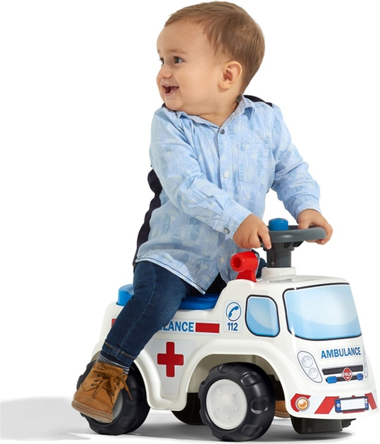 Jeździk Falk Samochod ambulans z klaksonem (3016200007012) - obraz 3