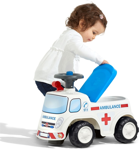 Jeździk Falk Samochod ambulans z klaksonem (3016200007012) - obraz 6