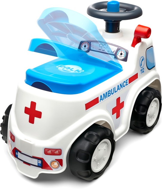 Jeździk Falk Samochod ambulans z klaksonem (3016200007012) - obraz 7
