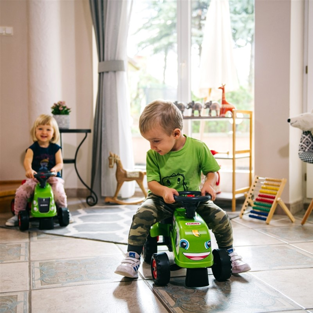 Jeździk Falk Baby Claas Traktor z przyczepą i akcesoriami Zielony (3016200021230) - obraz 9