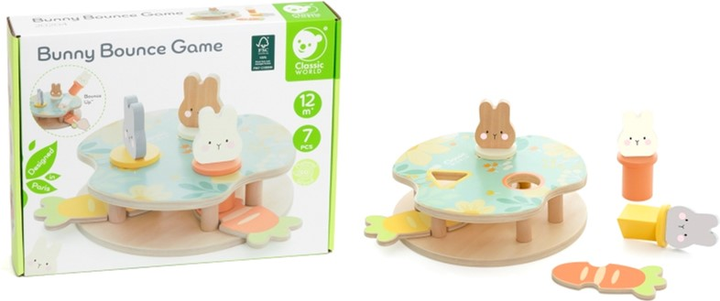 Zabawka edukacyjna Classic World Bunny Bounce Game Wooden (6927049022043) - obraz 2