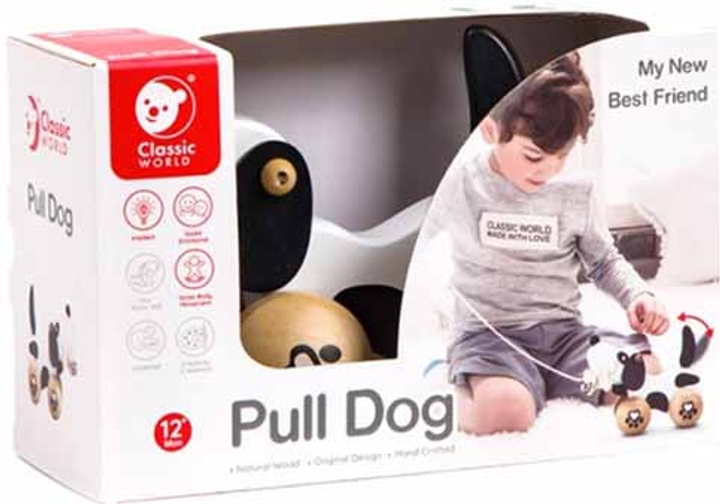 Іграшка-каталка Classic World Pull Dog (6927049001604) - зображення 1